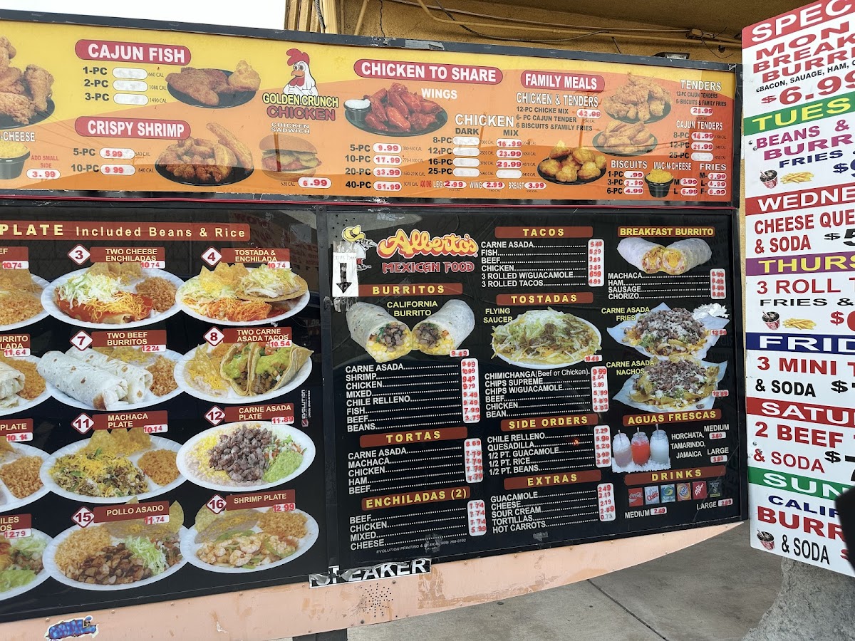 Alberto's Mexican Food Colton Menu - Image 6
